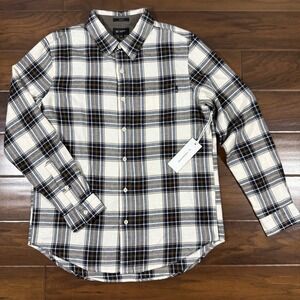 AG Adriano Goldschmied Men's Size Large Plaid Cloud Soft Flannel Aiden Shirt‎
